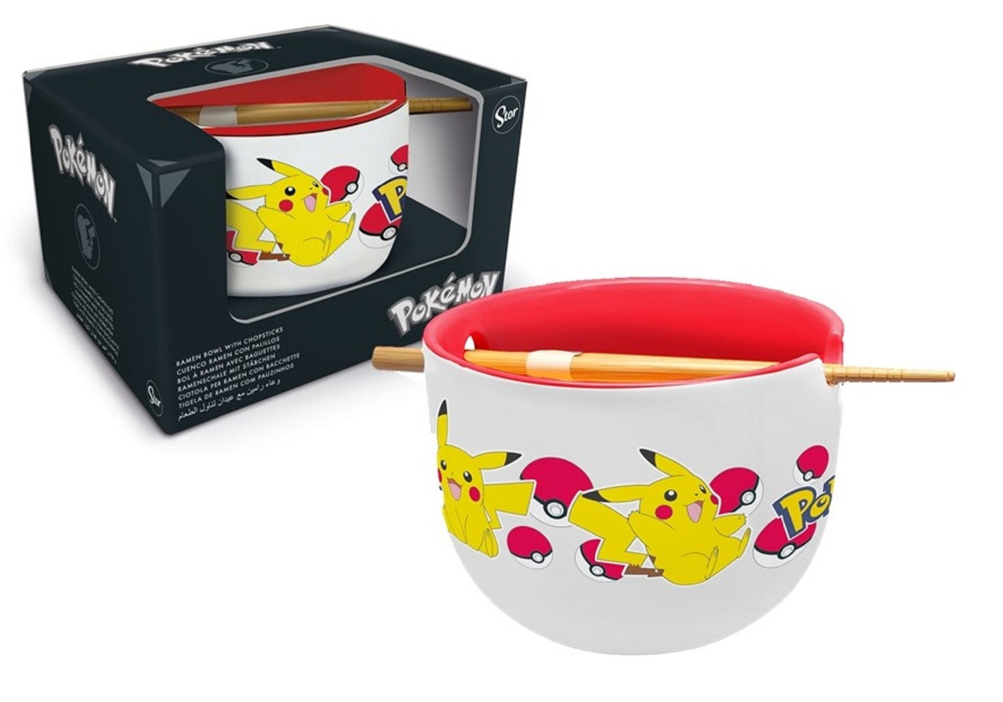 Stor - Pokémon Ramen Bowl with Chopsticks