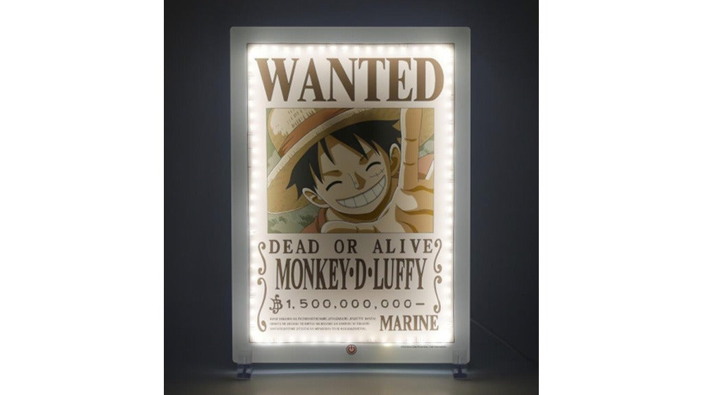 One Piece - Neon-Style Lighted Wanted Luffy