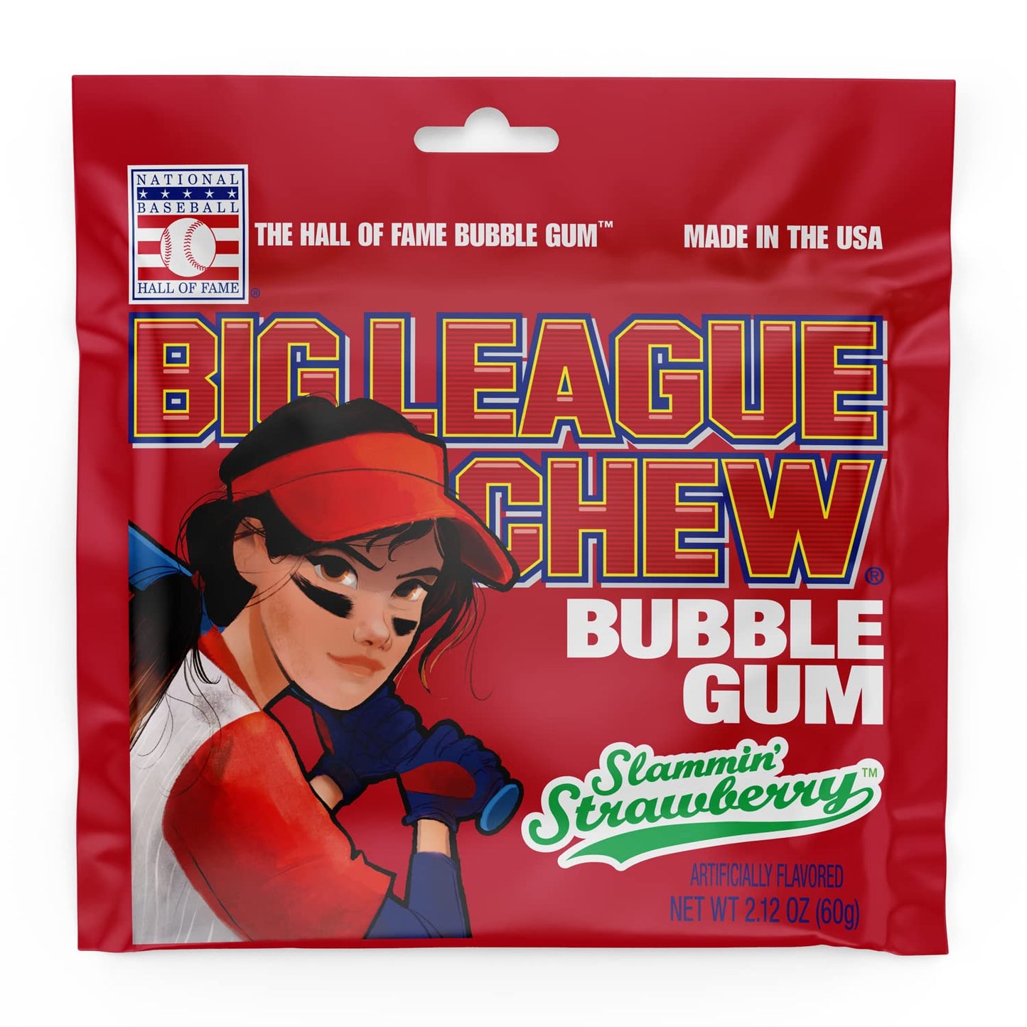 Big League Chew - Bubble Gum : Slammin’ Strawberry