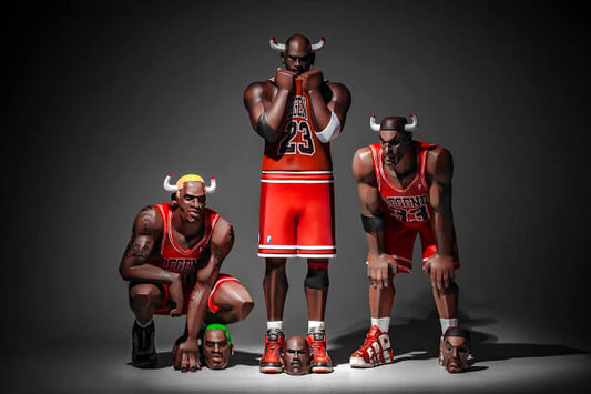 XL Three King set: Legendary // (Chicago Bulls - Jordan, Pippen, Rodman)